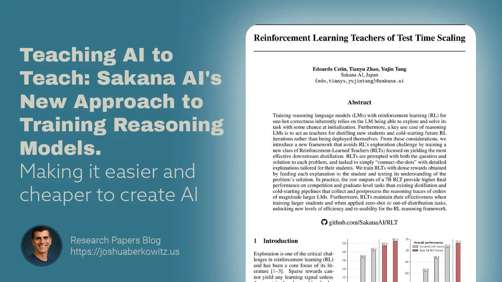 Teaching AI to Teach: Sakana AI's New Approach to Training Reasoning ...