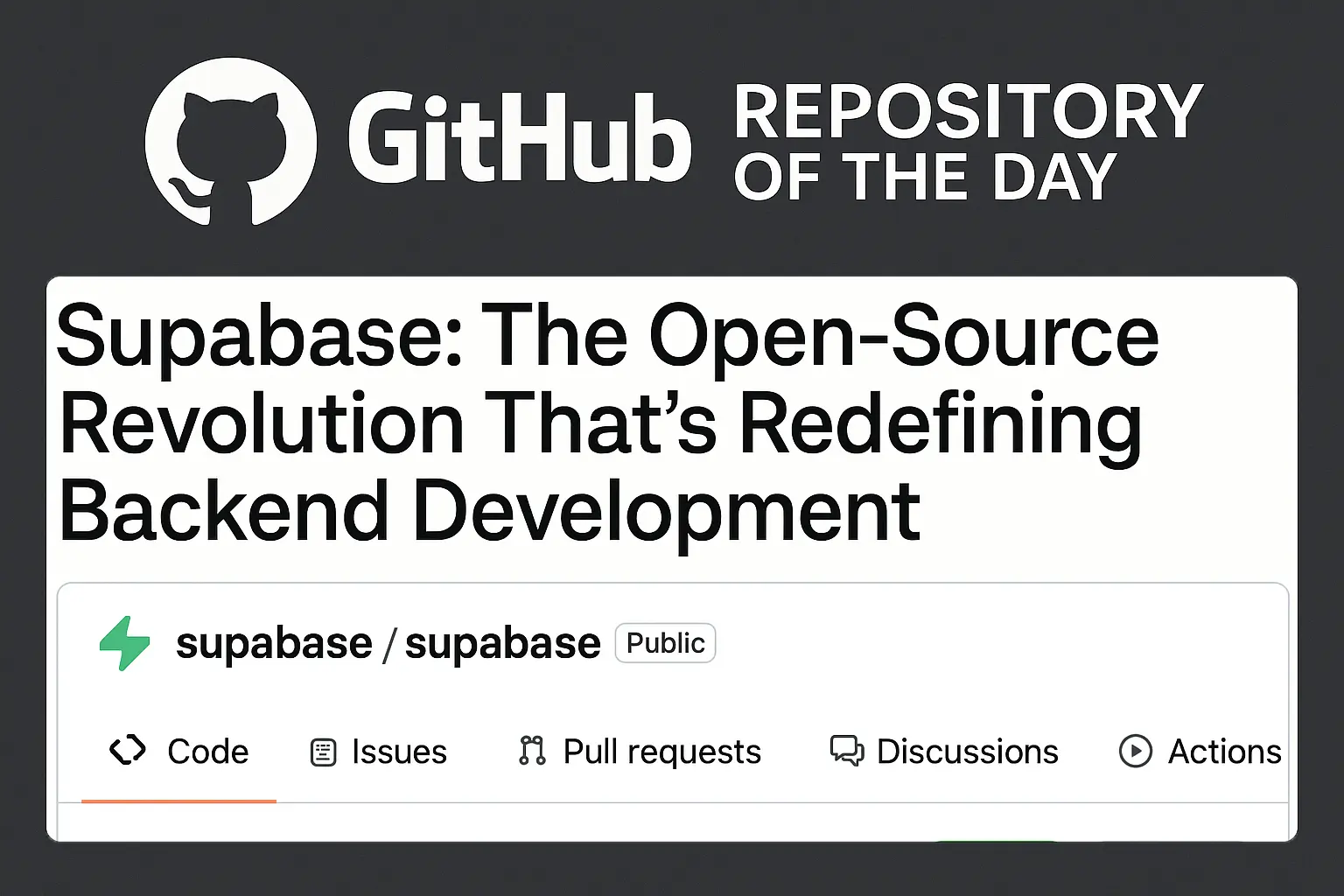 Supabase: The Open-Source Revolution That's Redefining Backend ...