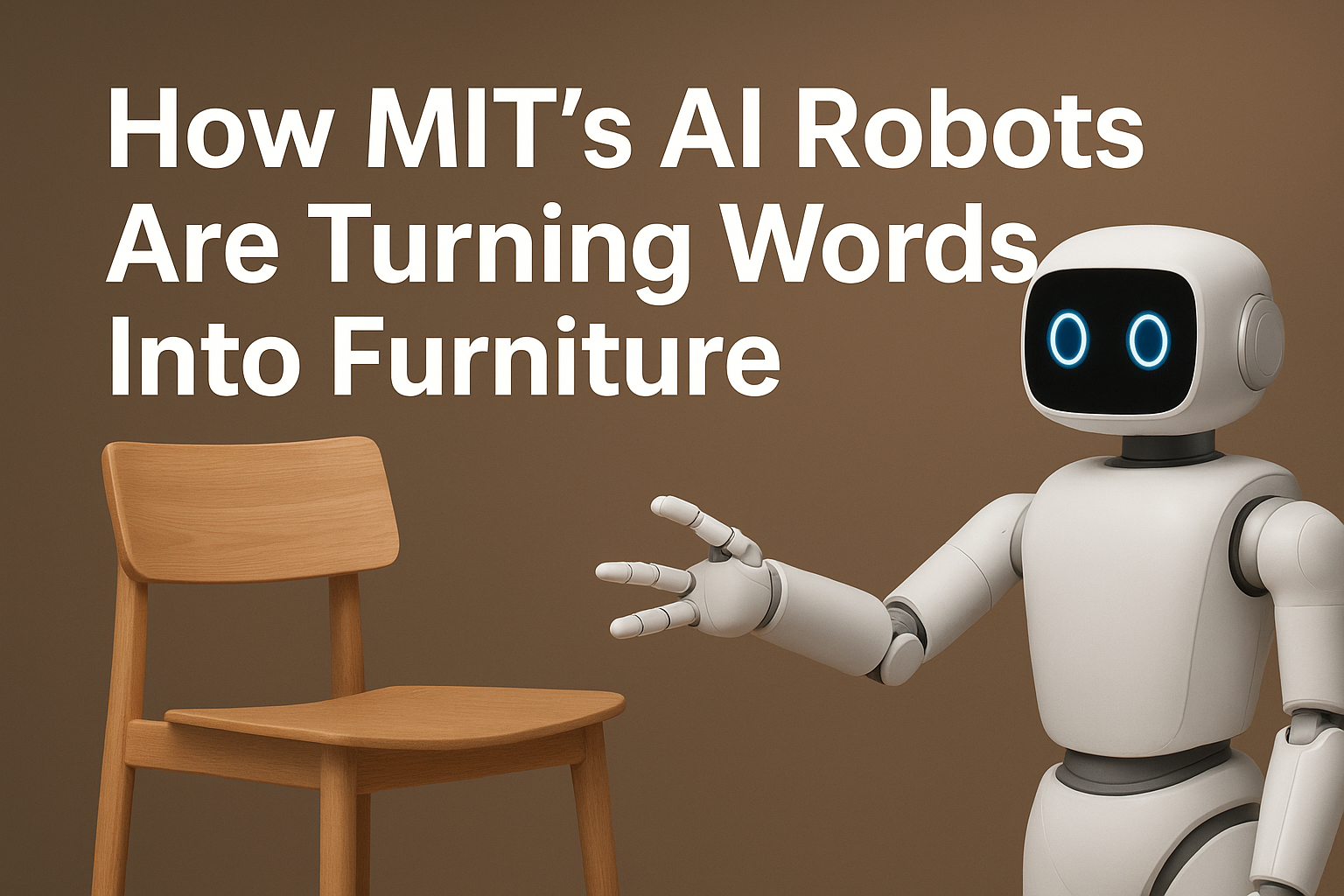 How MIT's AI Robots Are Turning Words Into Furniture | Joshua Berkowitz