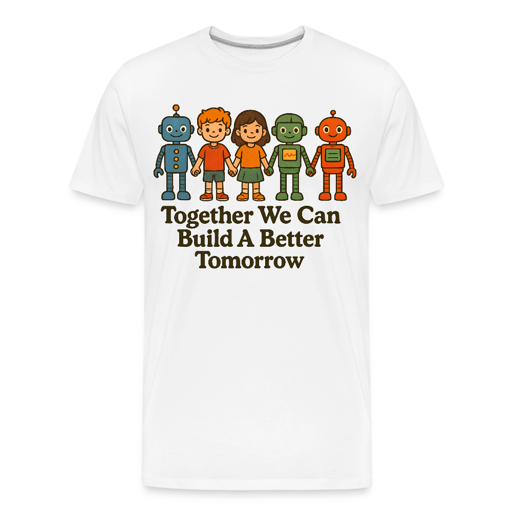 Together We Can Build A Better Tomorrow Men’s Premium Organic T-Shirt