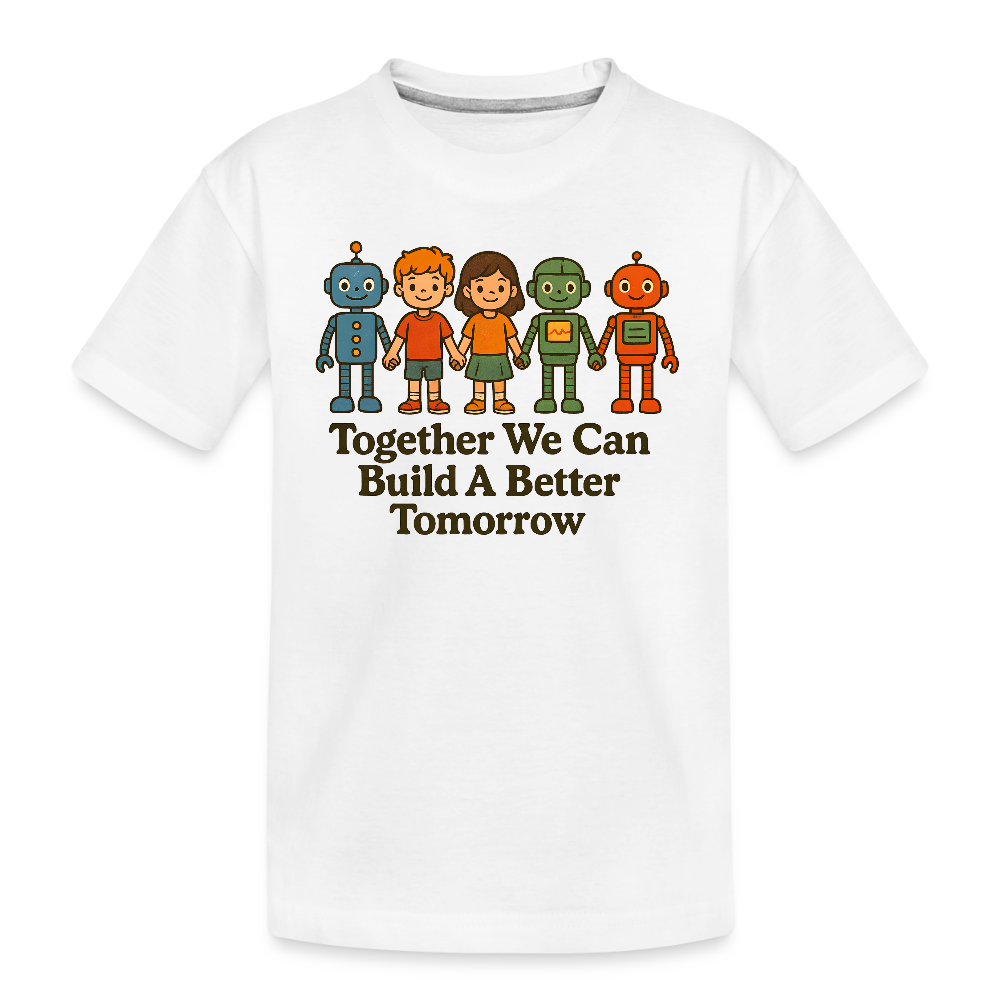 Together We Can Build A Better Tomorrow Kid’s Premium Organic T-Shirt