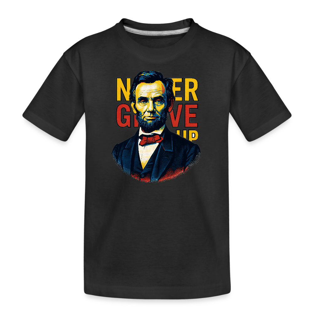 Lincoln Never Give Up Kid’s Premium Organic T-Shirt