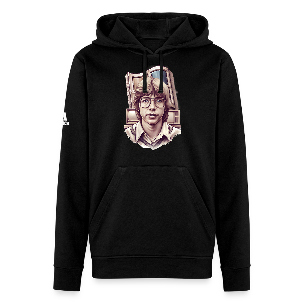 Bill Gates Vintage Portrait Adidas Unisex Fleece Hoodie