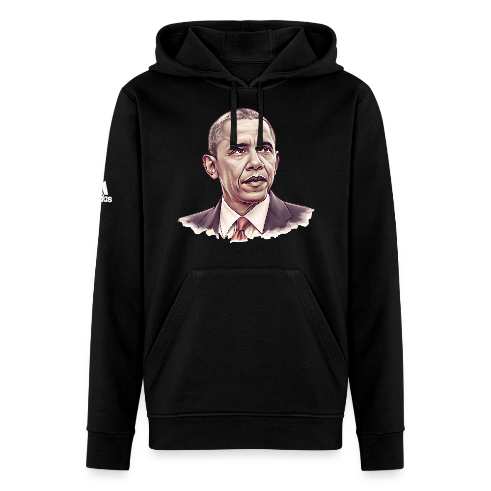 Barak Obama Vintage Portrait Adidas Unisex Fleece Hoodie