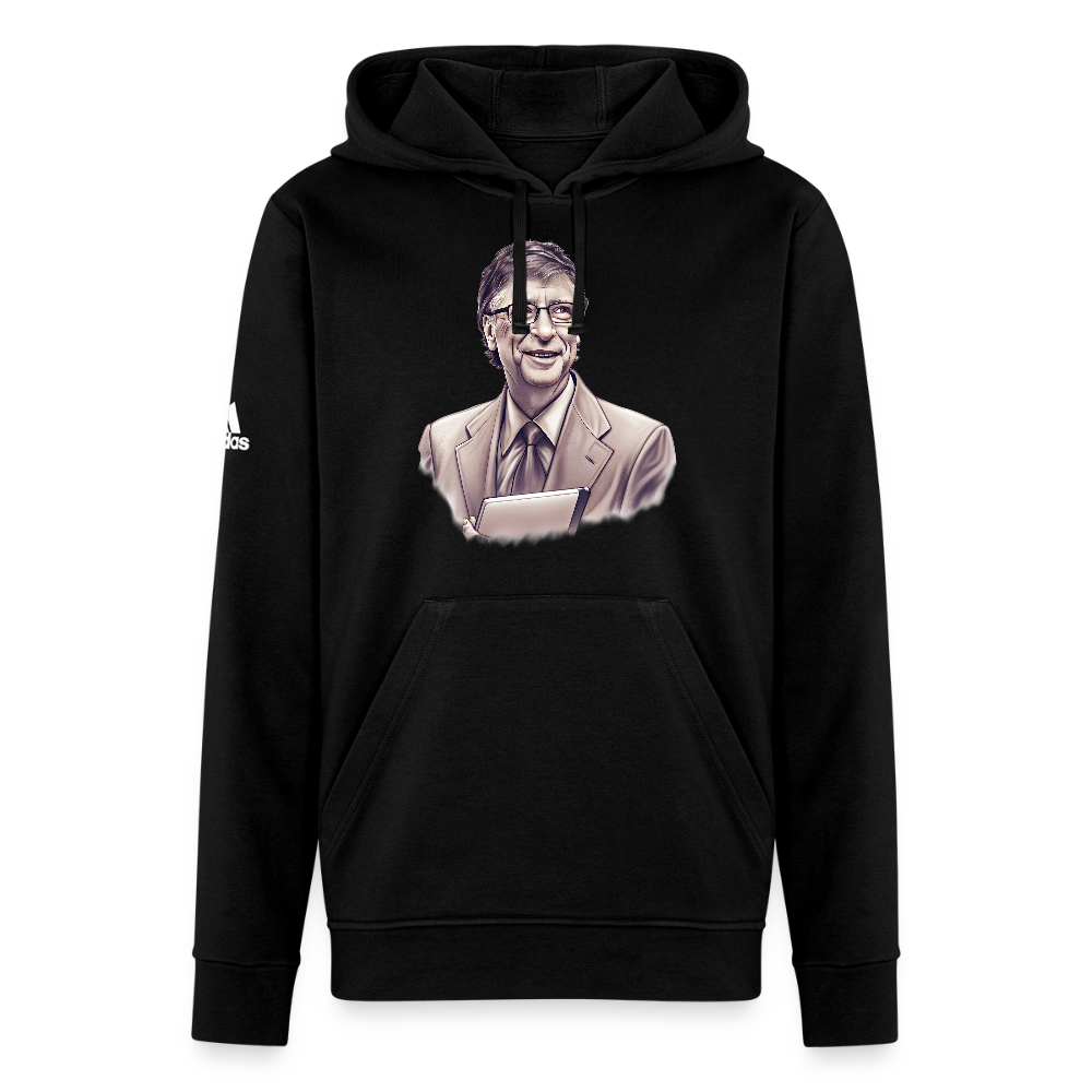 Bill Gates Vintage Portrait Adidas Unisex Fleece Hoodie