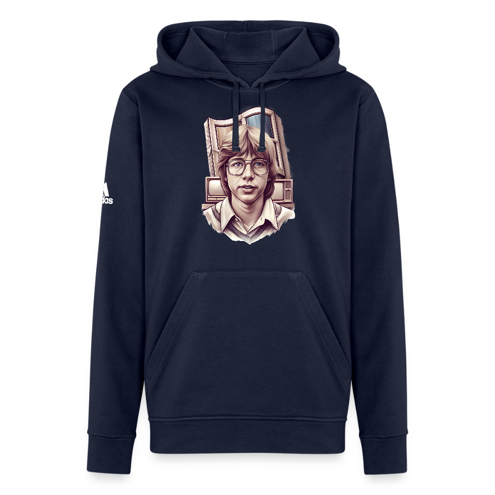 Bill Gates Vintage Portrait Adidas Unisex Fleece Hoodie