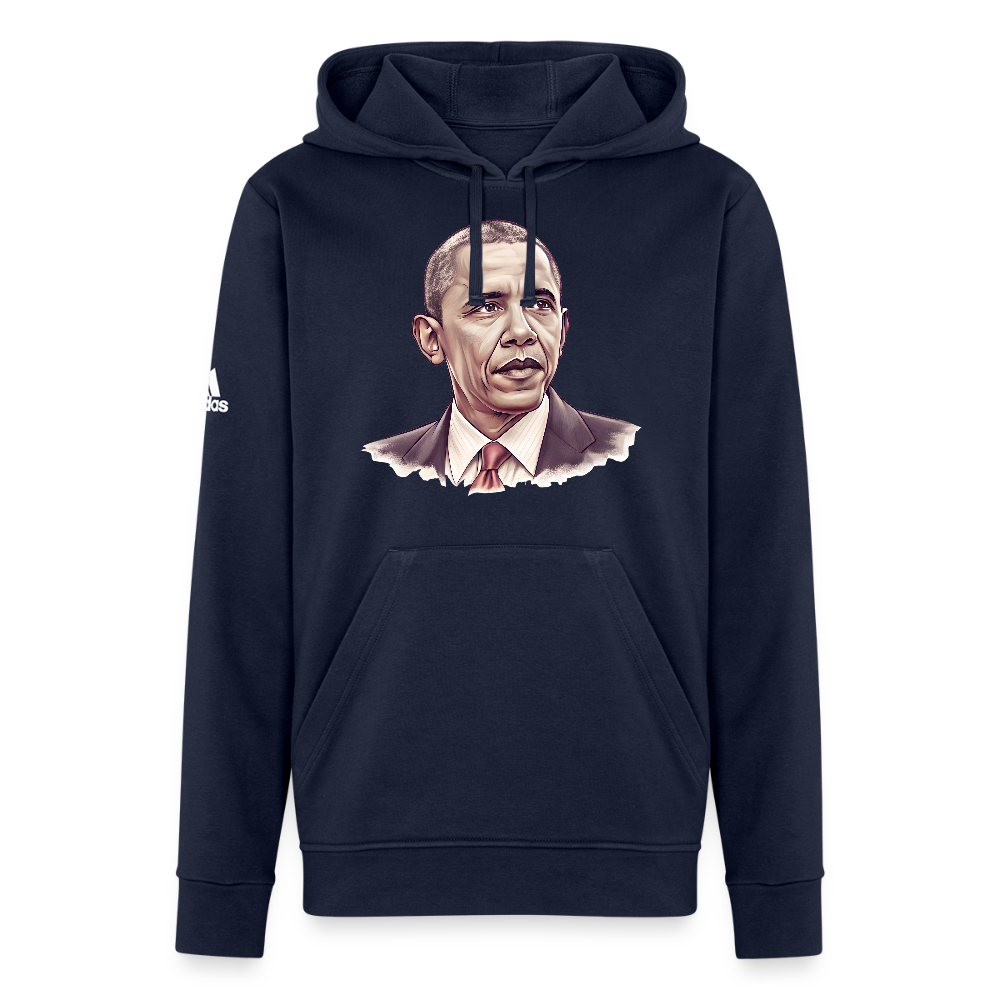 Barak Obama Vintage Portrait Adidas Unisex Fleece Hoodie