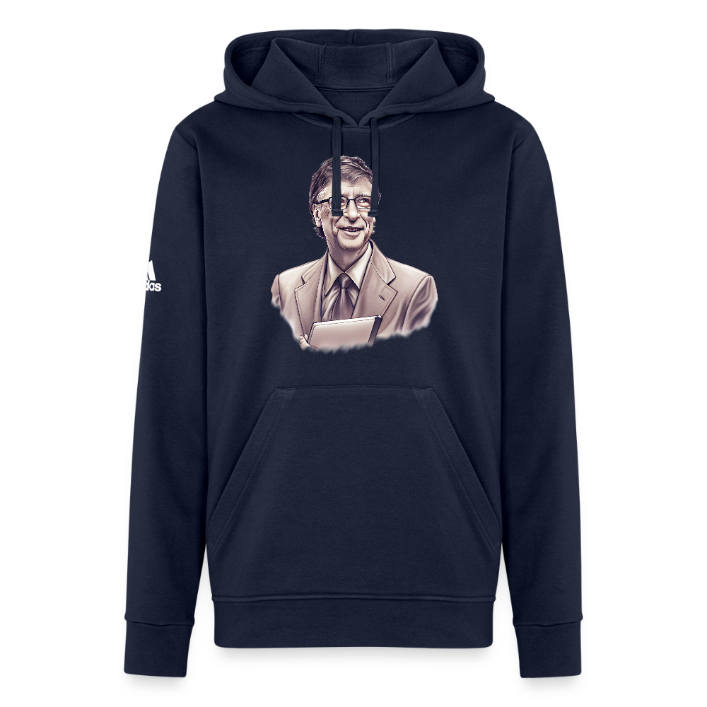 Bill Gates Vintage Portrait Adidas Unisex Fleece Hoodie
