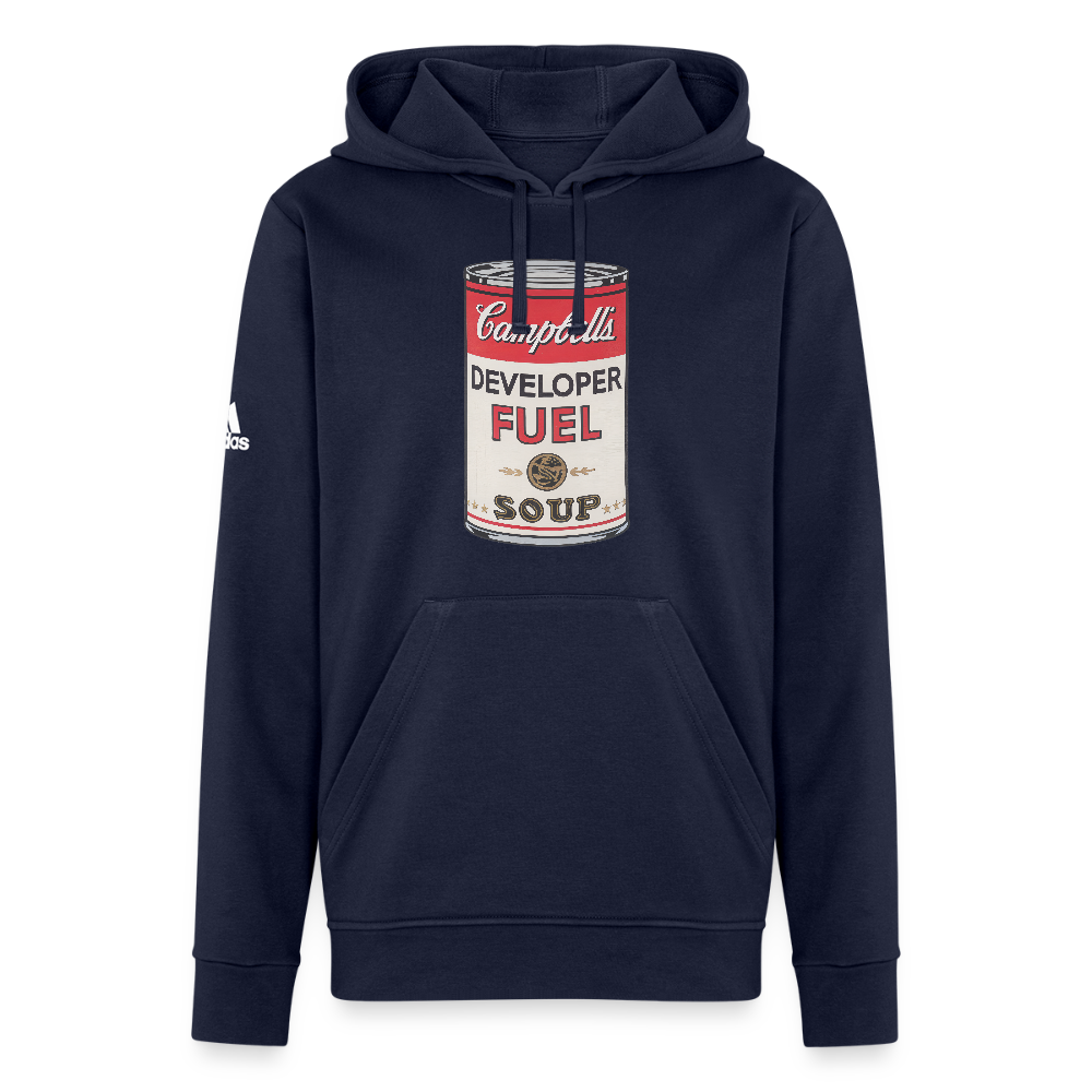 Vintage Developer Fuel Soup Can Adidas Unisex Fleece Hoodie