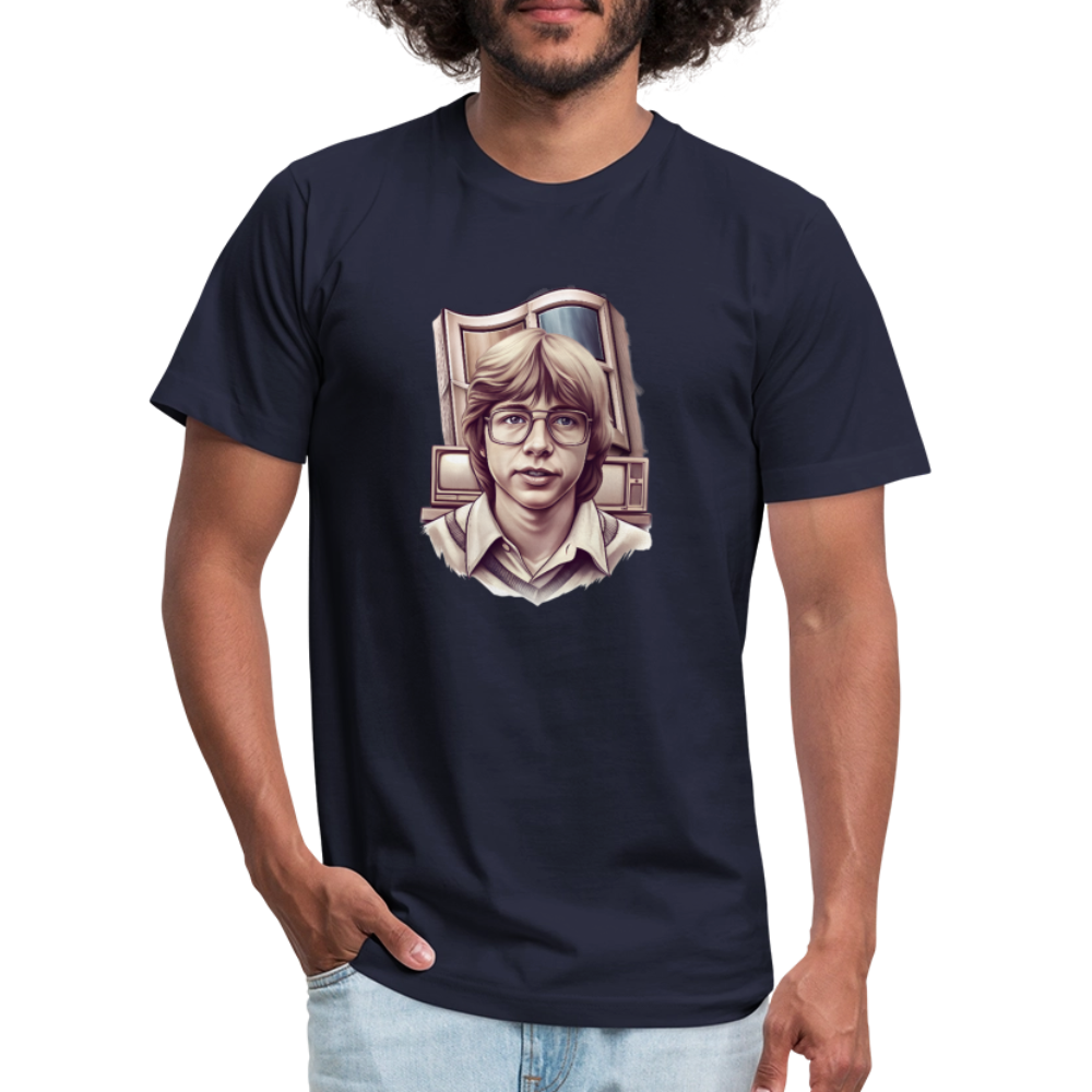 Bill Gates Vintage Portrait Unisex Jersey T-Shirt by Bella + Canvas