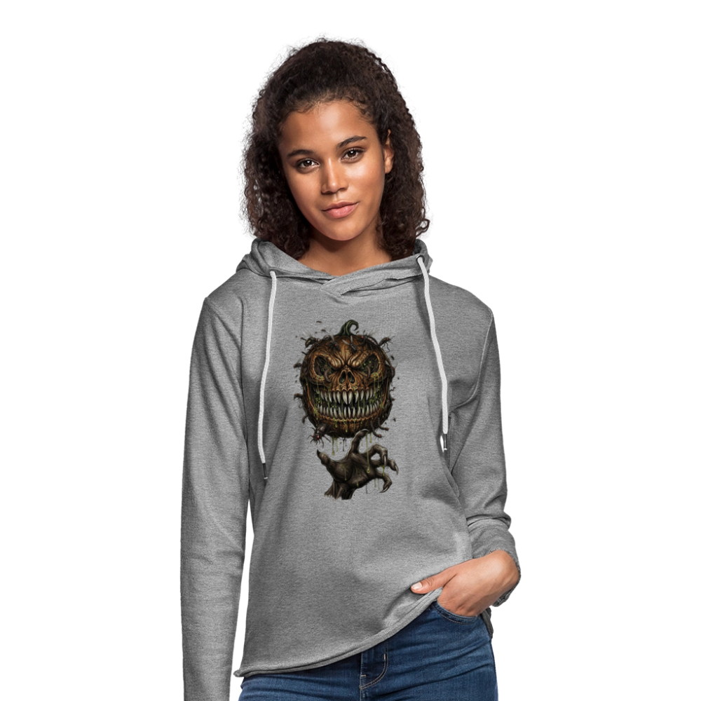 Halloween Haunting Pumpkin Unisex Lightweight Terry Hoodie