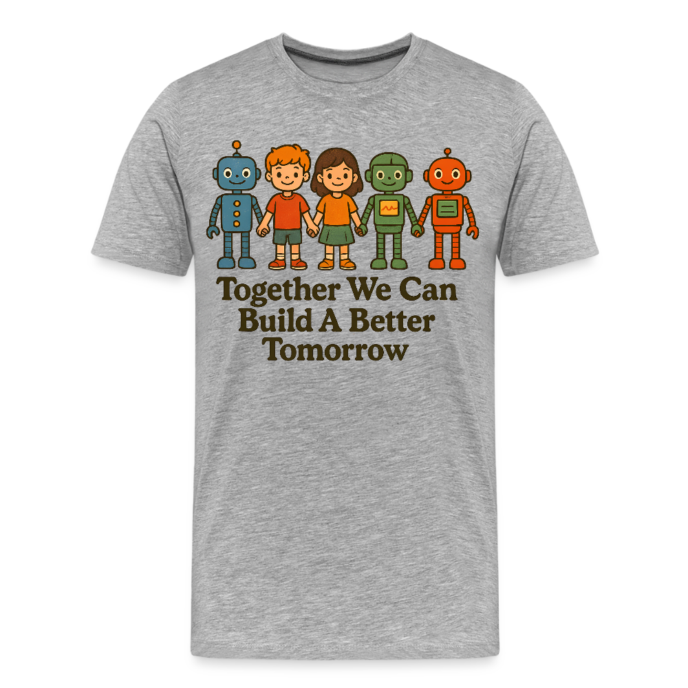 Together We Can Build A Better Tomorrow Men’s Premium Organic T-Shirt
