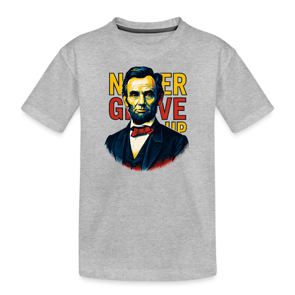 Lincoln Never Give Up Kid’s Premium Organic T-Shirt